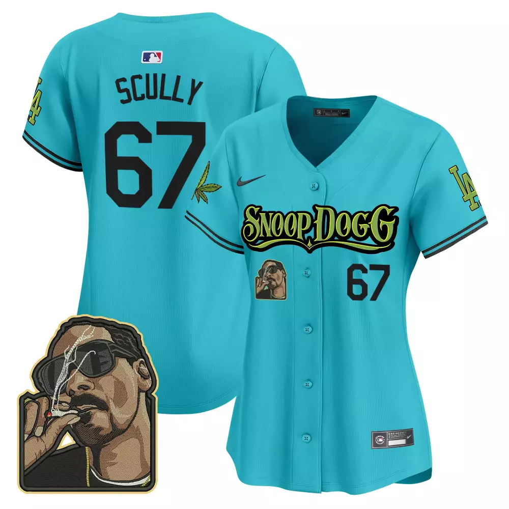 Vin Scully Dodgers Skull Vapor Premier Limited Jersey V2 | White Stitched Fan Gear | For Men, Women & Youth