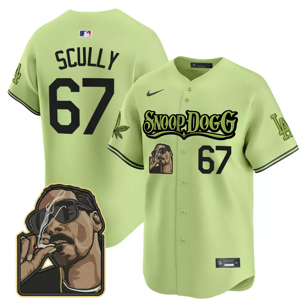 Vin Scully Light Blue Women's Dodgers Bubblegum Pink Vapor Premier Jersey | Limited Edition All Stitched | For Men, Women & Youth