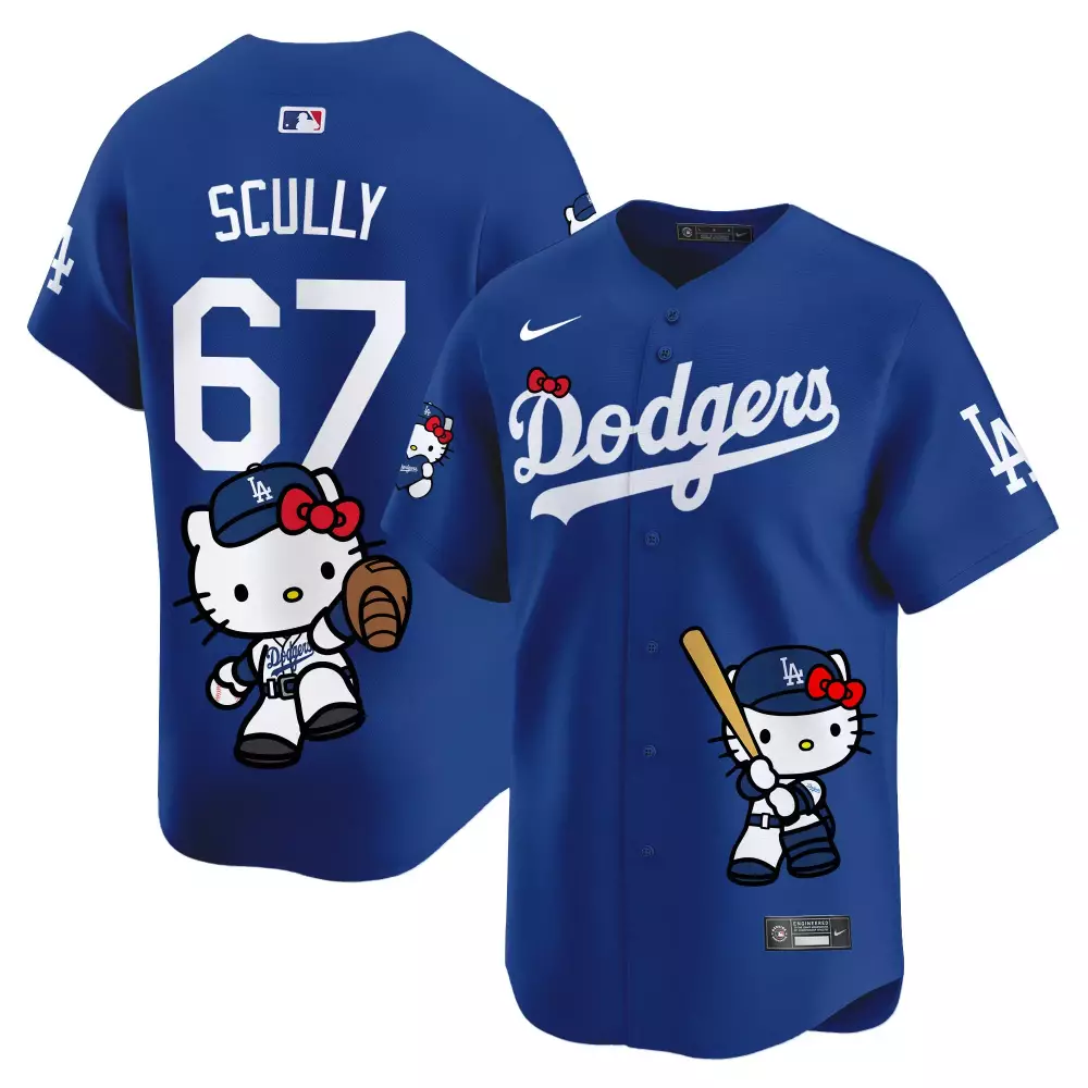 Vin Scully Dodgers Tribute 2024 World Series Vapor Premier Limited Jersey | White All Stitched Fan Gear | For Men, Women & Youth