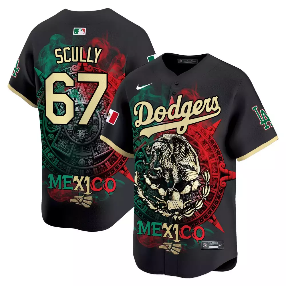 Vin Scully Dodgers Youth Aztec Hecho en Mexico Jersey | Vapor Premier Limited Edition | For All Fans