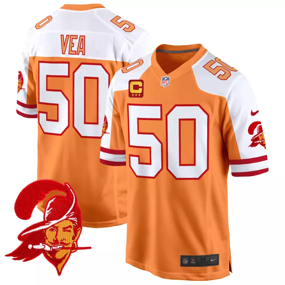 vita vea creamsicle alternate mens tampa bay buccaneers throwback game jersey all stitched