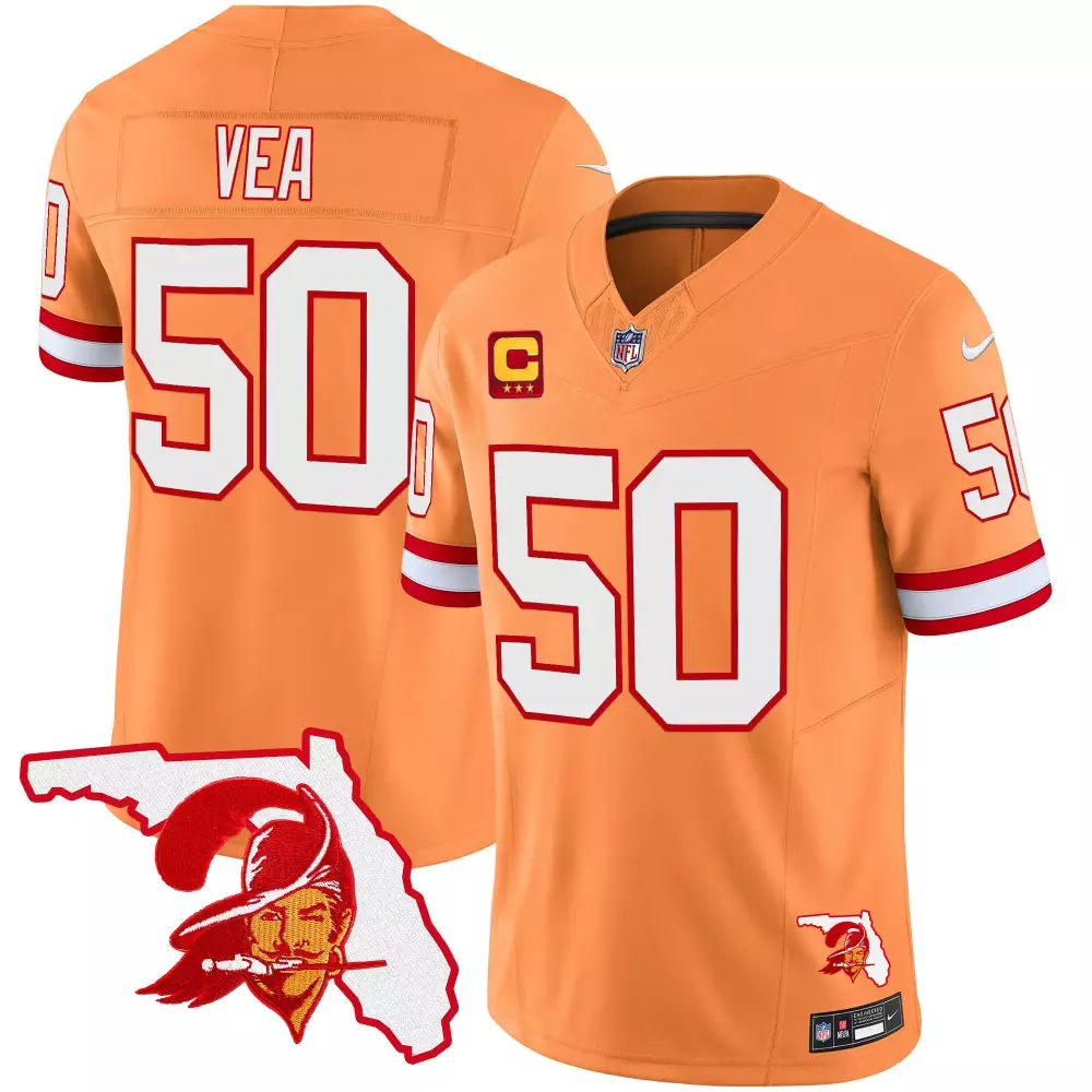 vita vea creamsicle mens tampa bay buccaneers florida patch vapor limited jersey v2 all stitched
