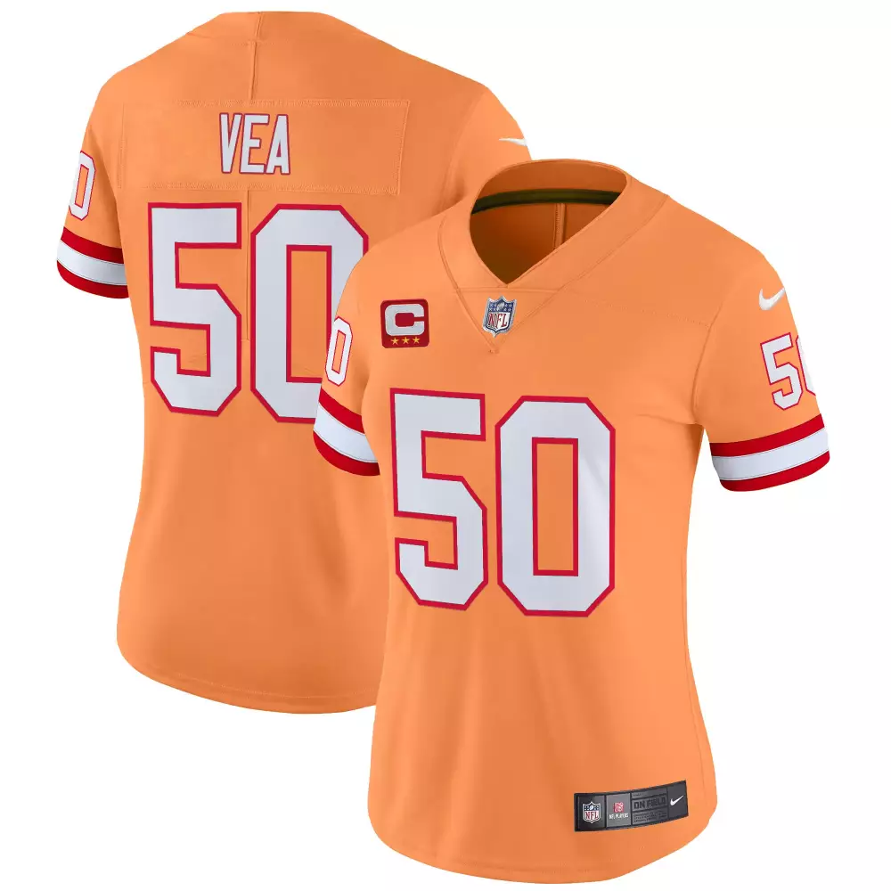 vita vea creamsicle womens tampa bay buccaneers throwback vapor limited jersey v2 all stitched