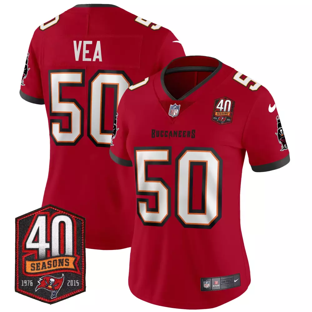 vita vea red womens tampa bay buccaneers 2024 christmas vapor limited jersey all stitched