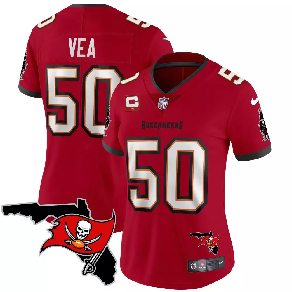 vita vea red womens tampa bay buccaneers 2024 christmas vapor limited jersey all stitched