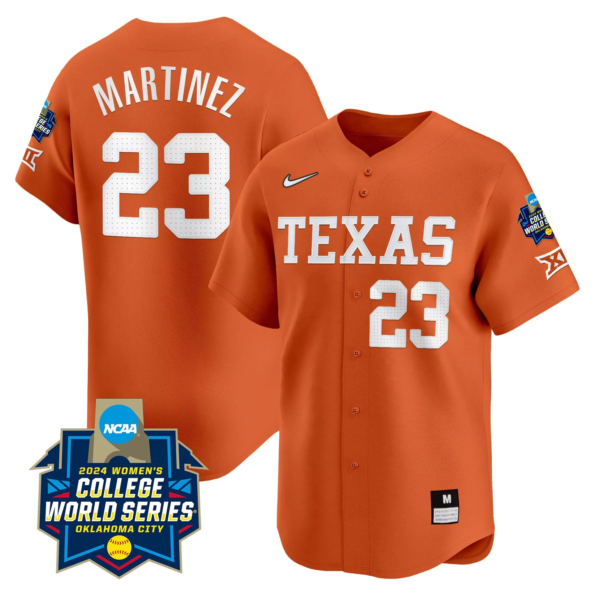 viviana martinez orange mens size texas longhorns womens college world series champions vapor premier limited jersey v2