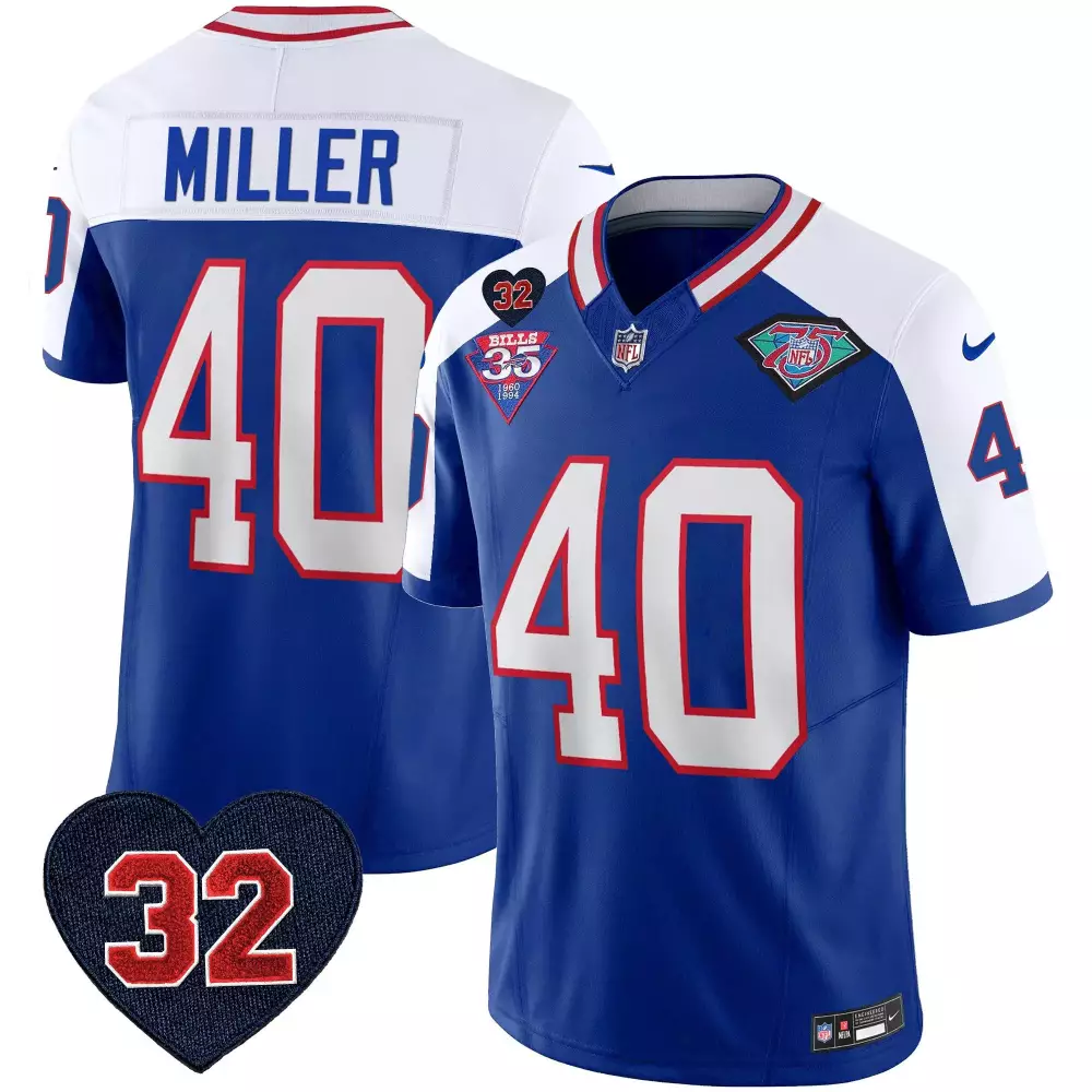 von miller alternate mens buffalo bills 1994 throwback oj simpson patch vapor limited jersey all stitched