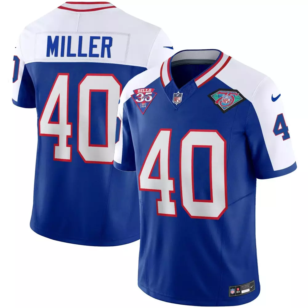 Von Miller Buffalo Bills 1994 Throwback Vapor Jersey | Stitched Fan Gear for Men, Women & Youth