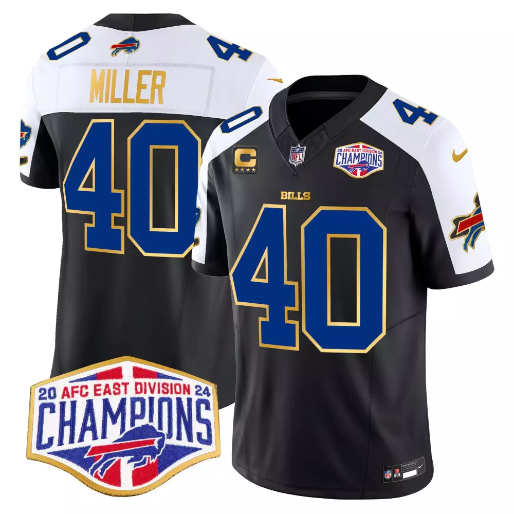 Miller 40 Women's Buffalo Bills 2025 White Stitched Vapor Jersey | Mafia Patch | Fan Gear for Men, Women & Youth