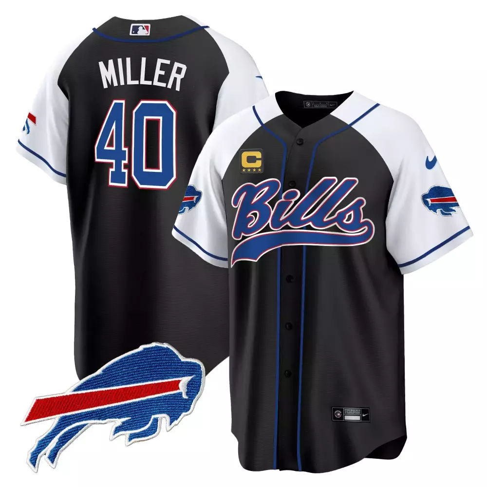 Miller Buffalo Bills 2024 Vapor Limited Jersey | Black Alternate Stitched EST 1960 Patch | For Men, Women & Youth