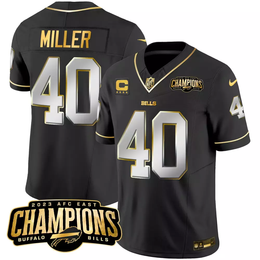 Von Miller Buffalo Bills 2023 AFC East Champions Patch Vapor Jersey | Stitched Fan Gear for Women