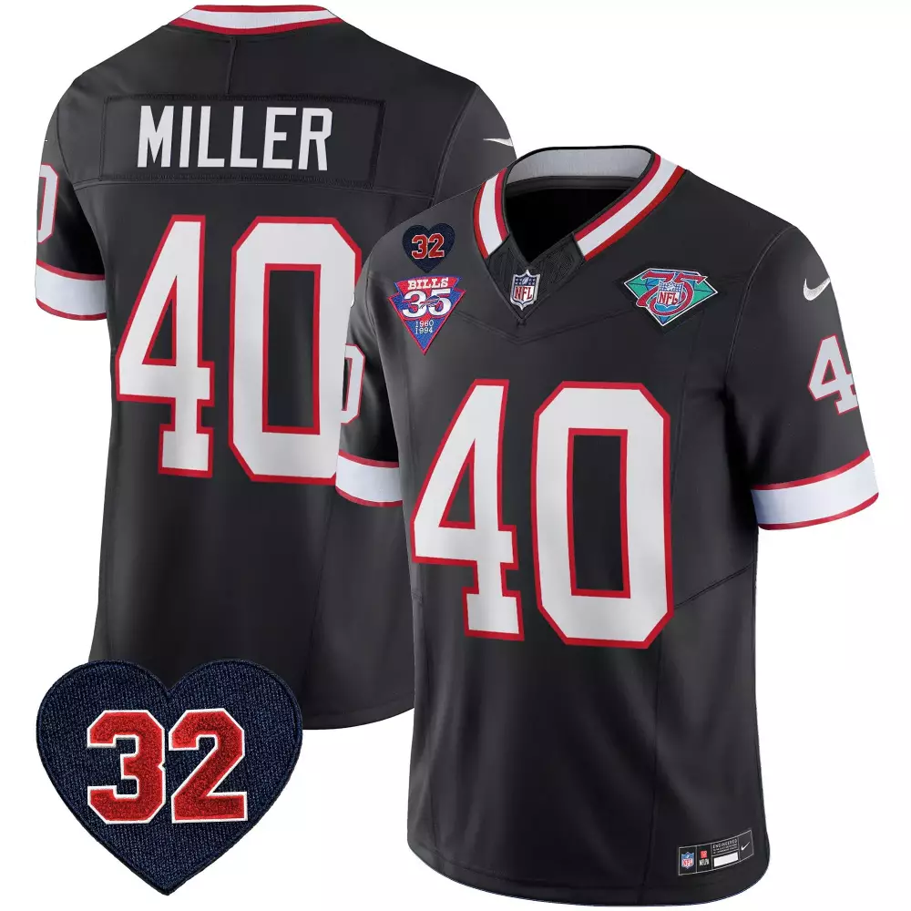 von miller black mens buffalo bills 1994 throwback oj simpson patch vapor limited jersey all stitched
