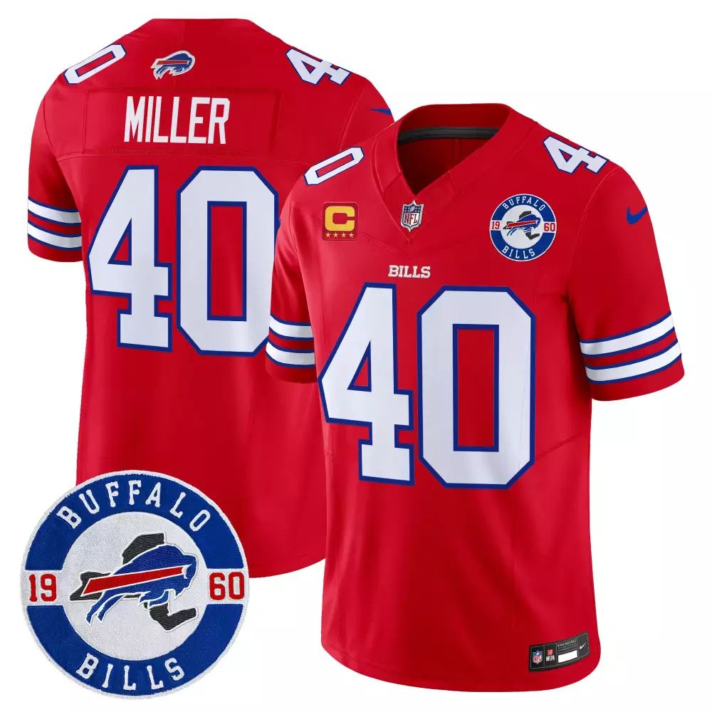 von miller red mens buffalo bills 2024 afc east division champions vapor limited jersey all stitched