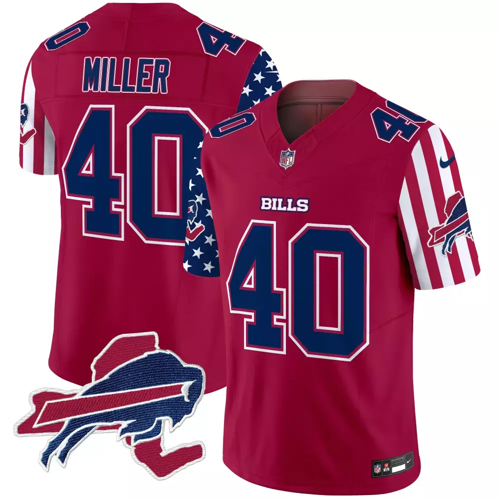von miller red mens buffalo bills american style vapor limited jersey v2 all stitched