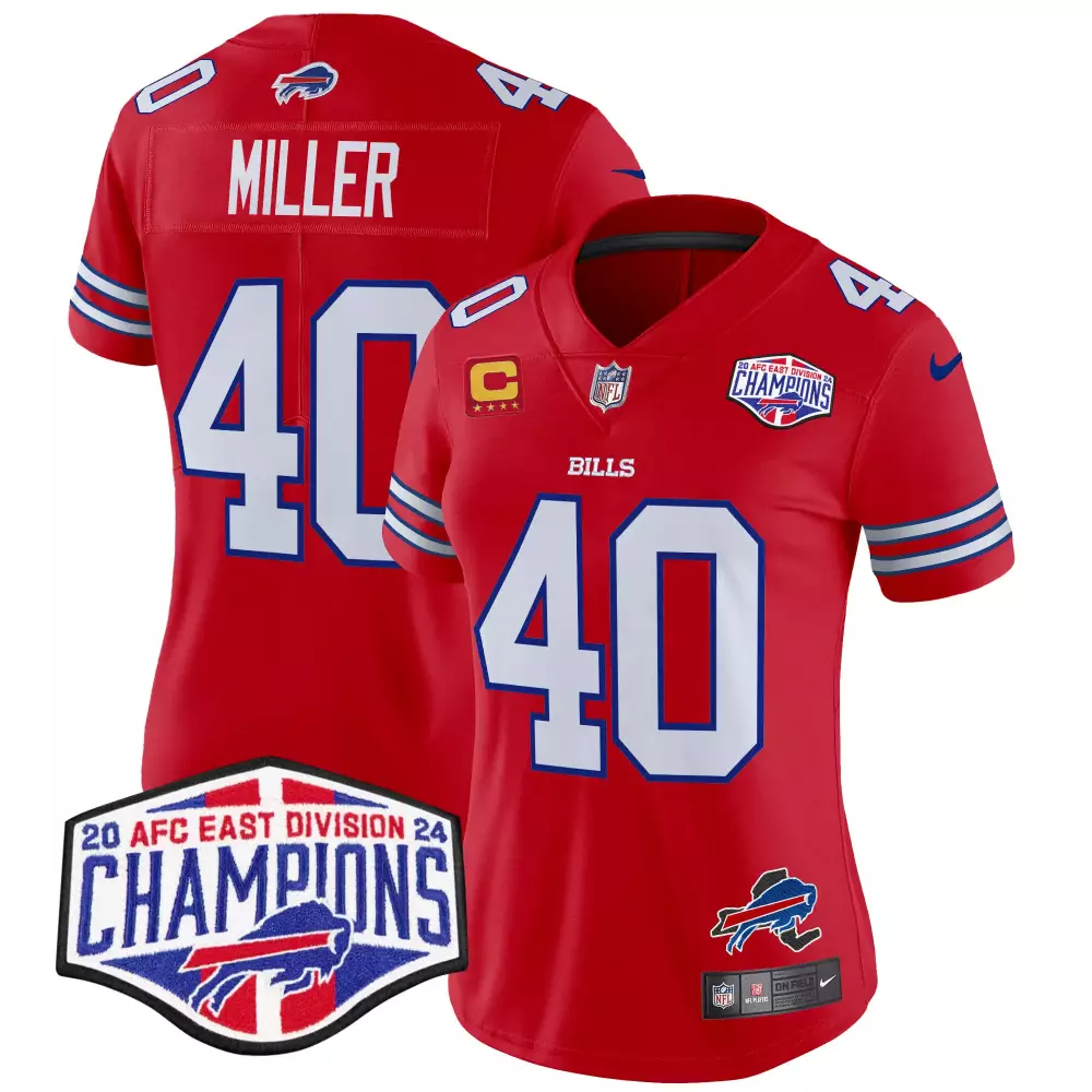 von miller red womens buffalo bills 1994 throwback vapor jersey all stitched