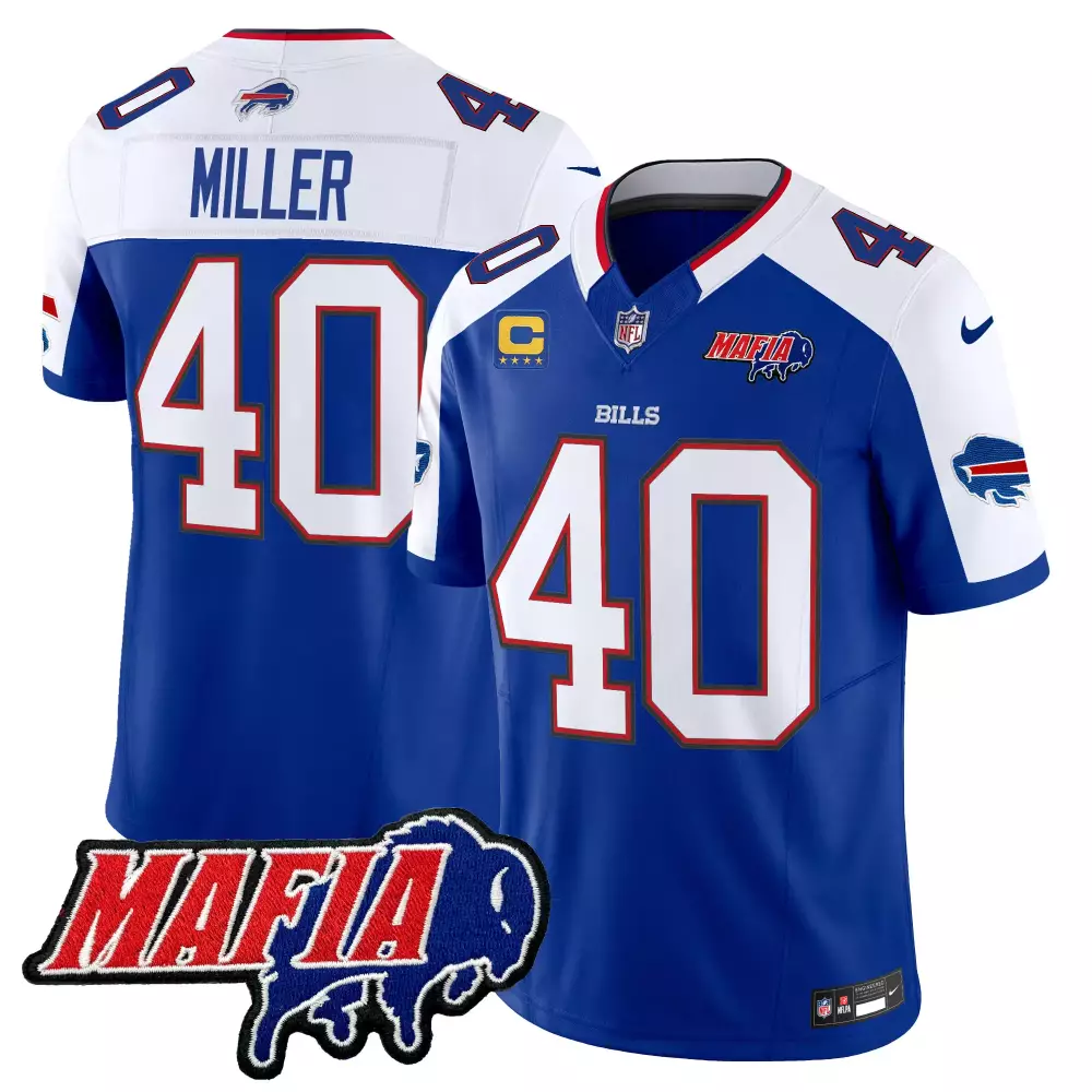 von miller royal alternate mens buffalo bills 2023 afc east champions patch vapor jersey all stitched