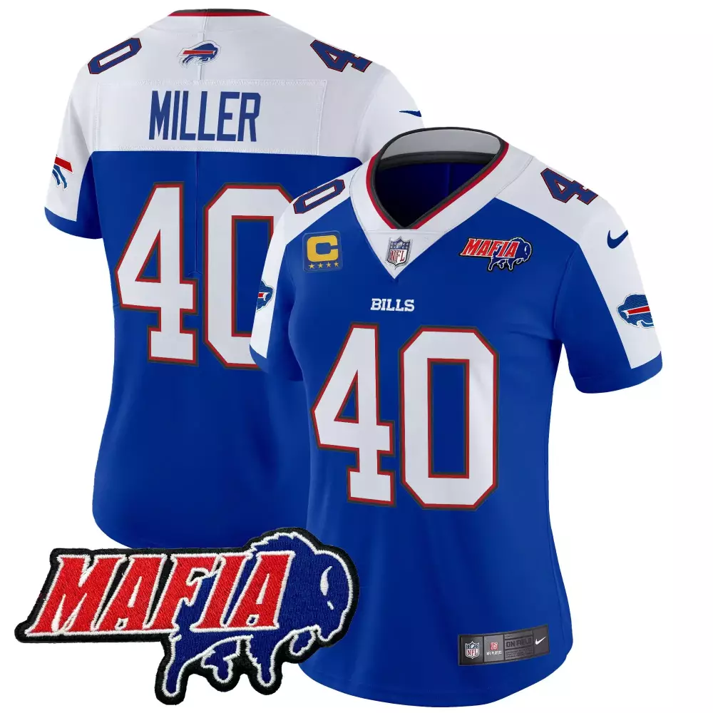 von miller royal alternate womens buffalo bills 2024 afc east division champions vapor limited jersey all stitched