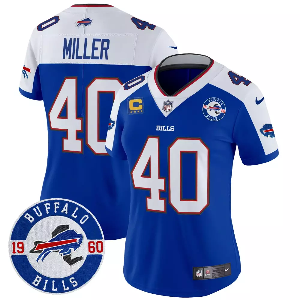 von miller royal alternate womens buffalo bills 2024 afc east division champions vapor limited jersey all stitched