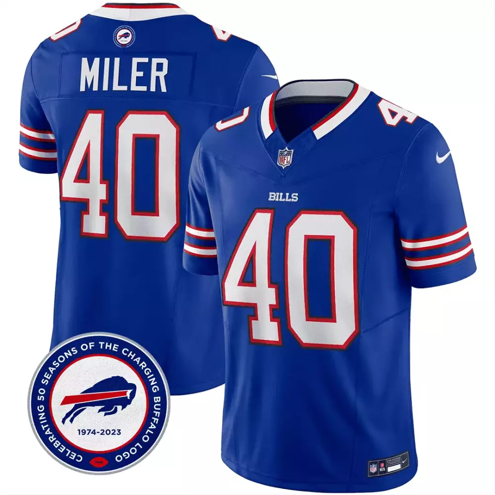 von miller royal black womens buffalo bills black red vapor jersey all stitched