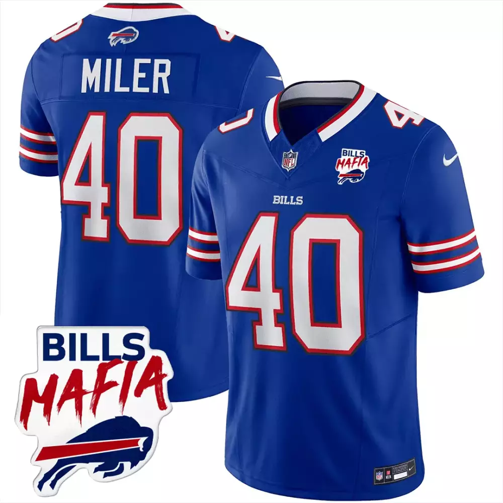 von miller royal black womens buffalo bills black red vapor jersey all stitched