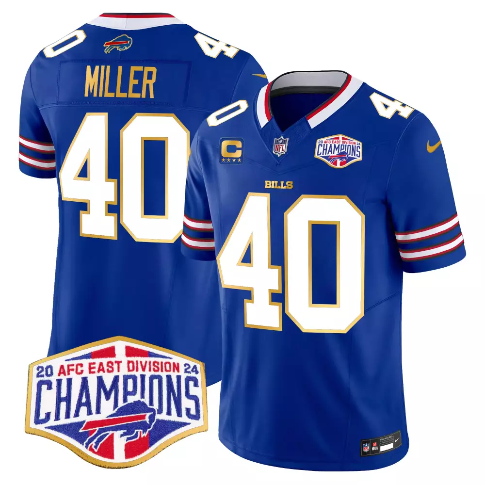 von miller royal gold womens buffalo bills black red vapor jersey all stitched