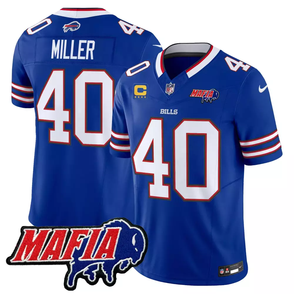 von miller royal mens buffalo bills 2024 afc east division champions vapor limited jersey all stitched