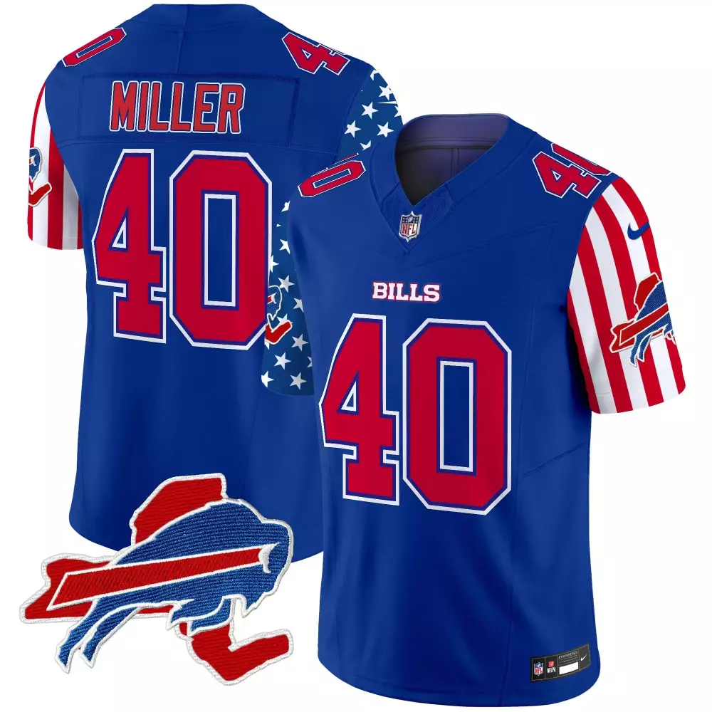 von miller royal mens buffalo bills 2024 afc east division champions vapor limited jersey all stitched
