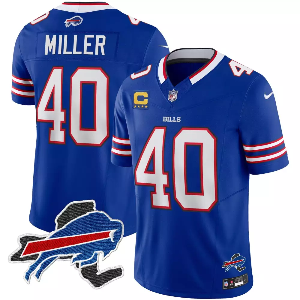 von miller royal mens buffalo bills new york patch vapor limited jersey all stitched