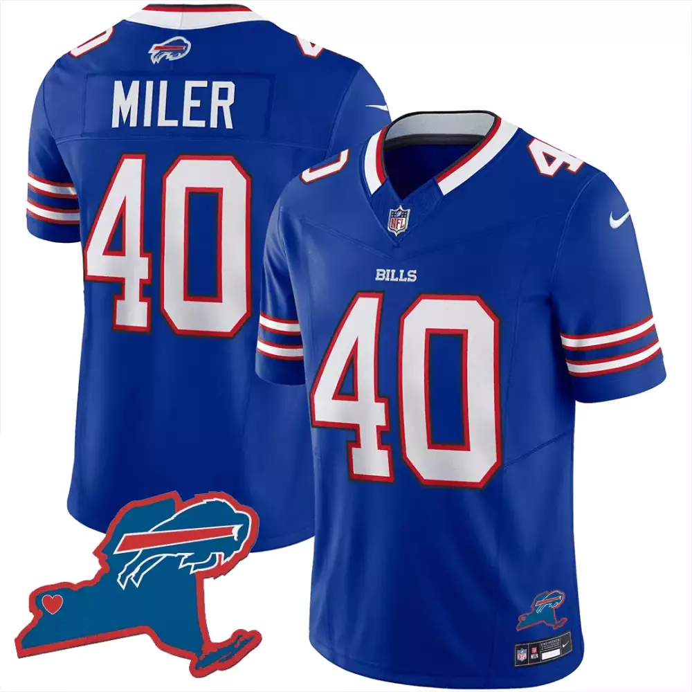 von miller royal mens buffalo bills new york patch vapor limited jersey all stitched