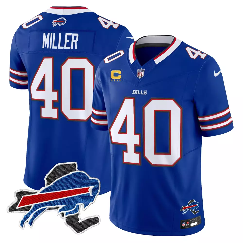 von miller royal mens buffalo bills new york patch vapor limited jersey all stitched