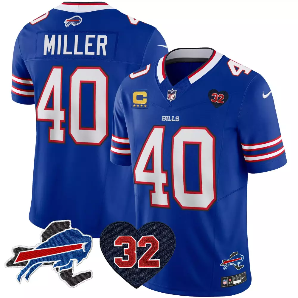 von miller royal mens buffalo bills new york patch vapor limited jersey all stitched