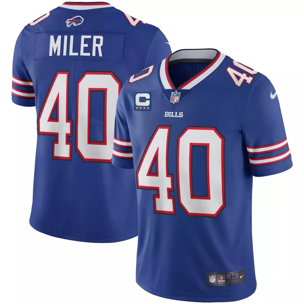 von miller royal mens buffalo bills throwback 2024 vapor limited jersey all stitched