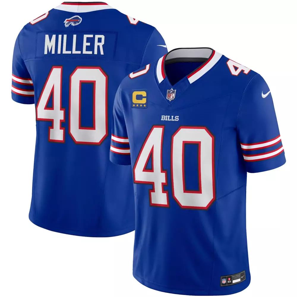 von miller royal mens buffalo bills throwback 2024 vapor limited jersey all stitched