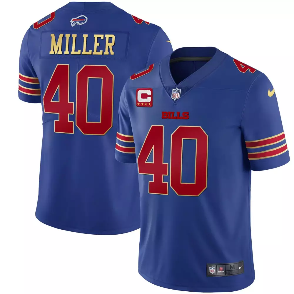 von miller royal mens buffalo bills throwback 2024 vapor limited jersey all stitched