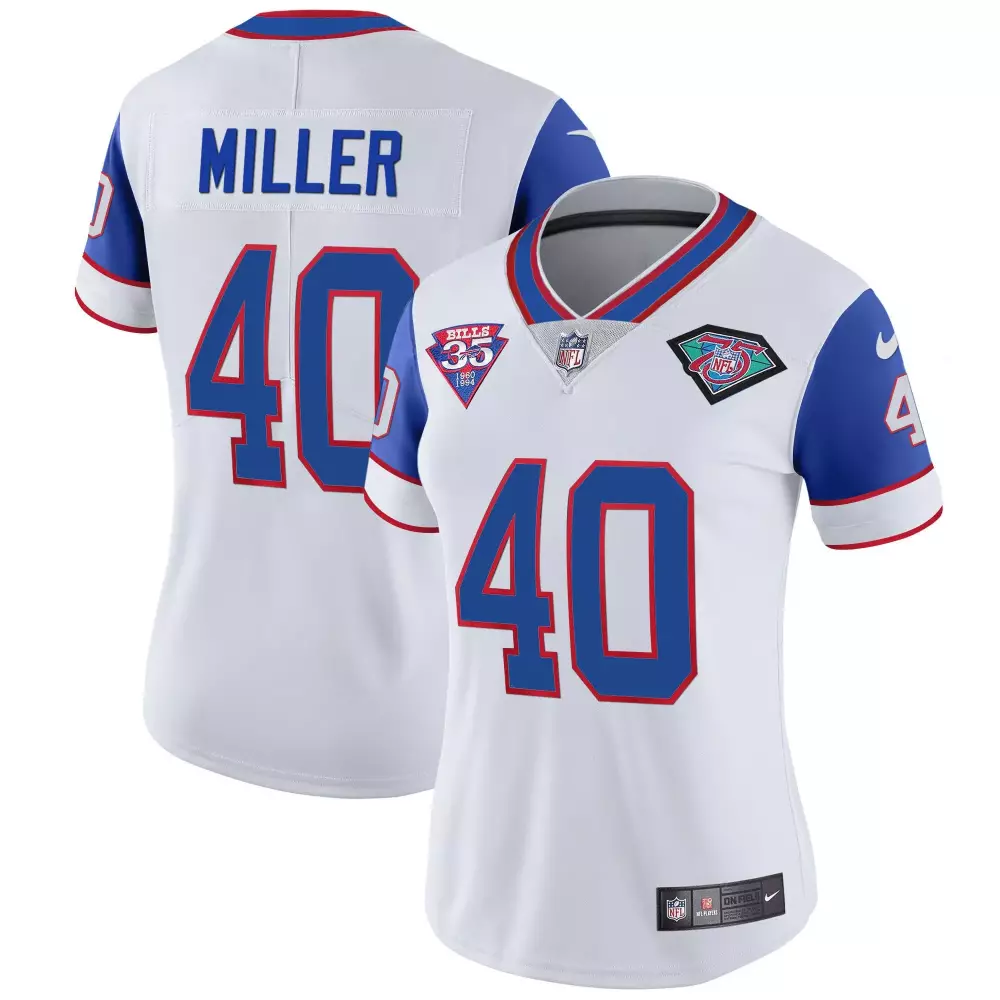von miller royal sleeves womens buffalo bills 1994 throwback vapor jersey all stitched