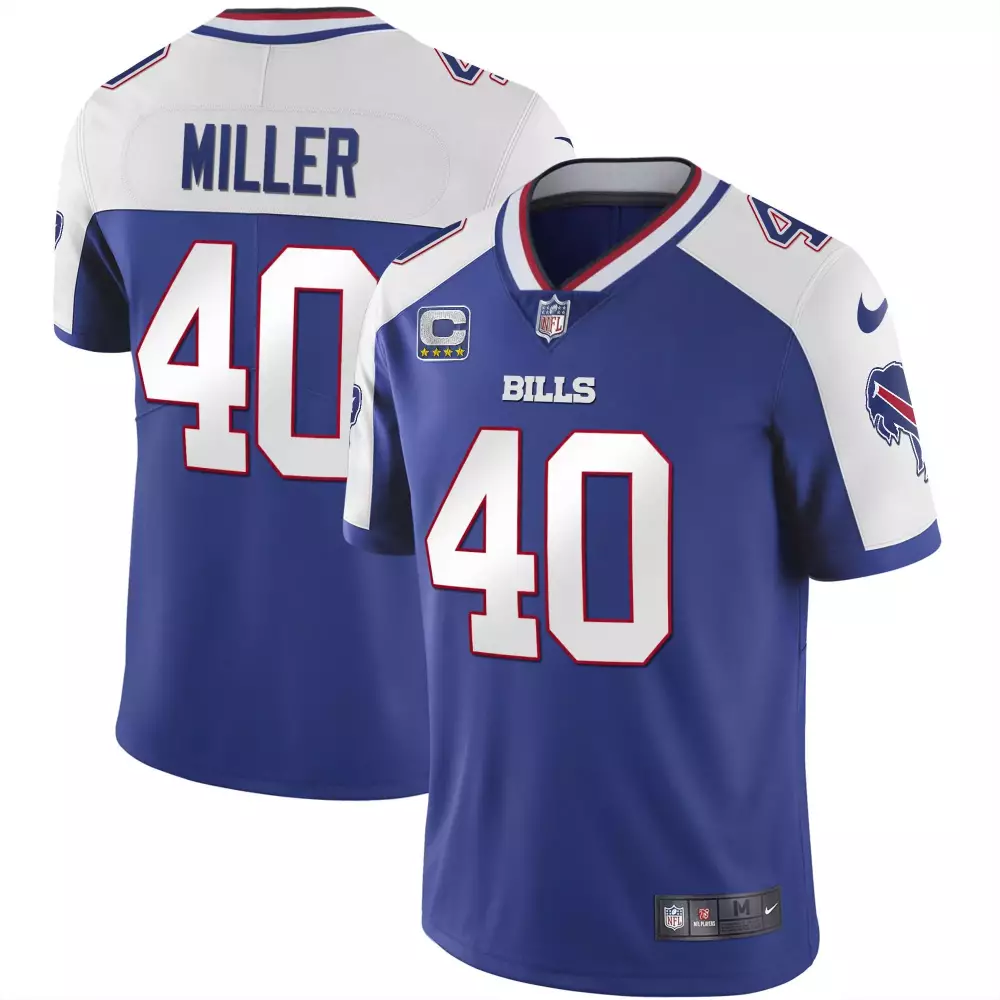 Von Miller Buffalo Bills Alternate Vapor Black Gold Jersey | All Stitched | For Men, Women & Youth