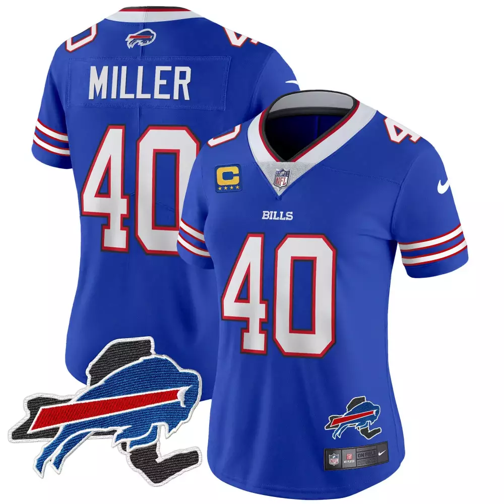 von miller royal womens buffalo bills american style vapor limited jersey all stitched