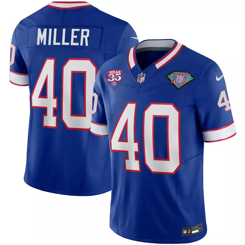 von miller royal womens buffalo bills american style vapor limited jersey all stitched
