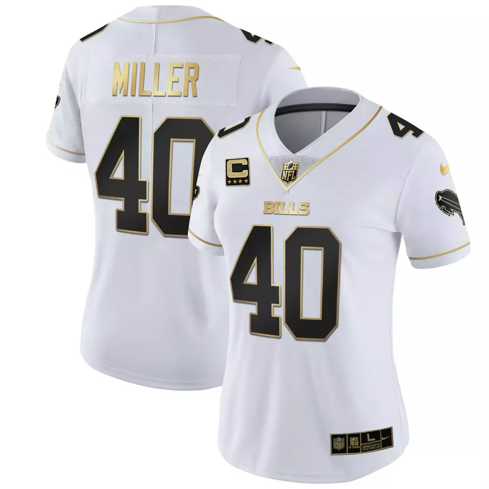 von miller white gold womens buffalo bills white gold black gold all stitched
