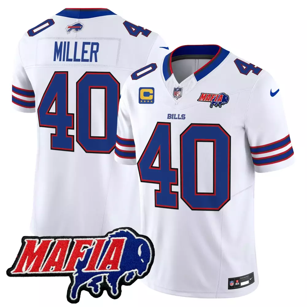 von miller white mens buffalo bills 2024 afc east division champions vapor limited jersey all stitched