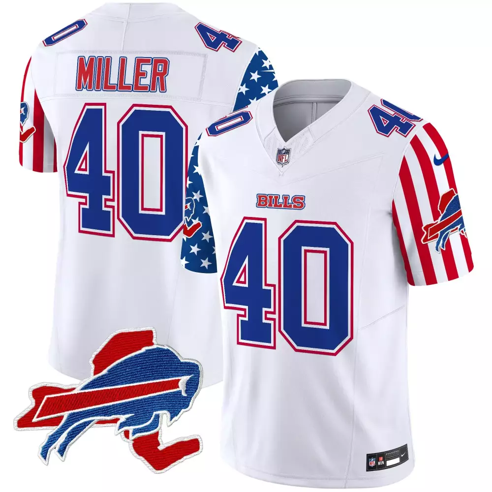 von miller white mens buffalo bills american style vapor limited jersey all stitched