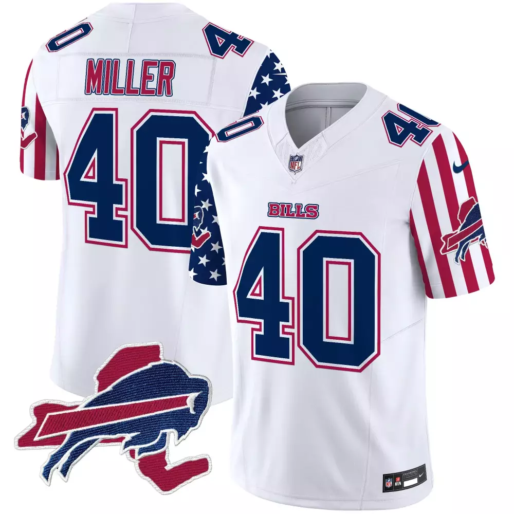 von miller white mens buffalo bills american style vapor limited jersey all stitched