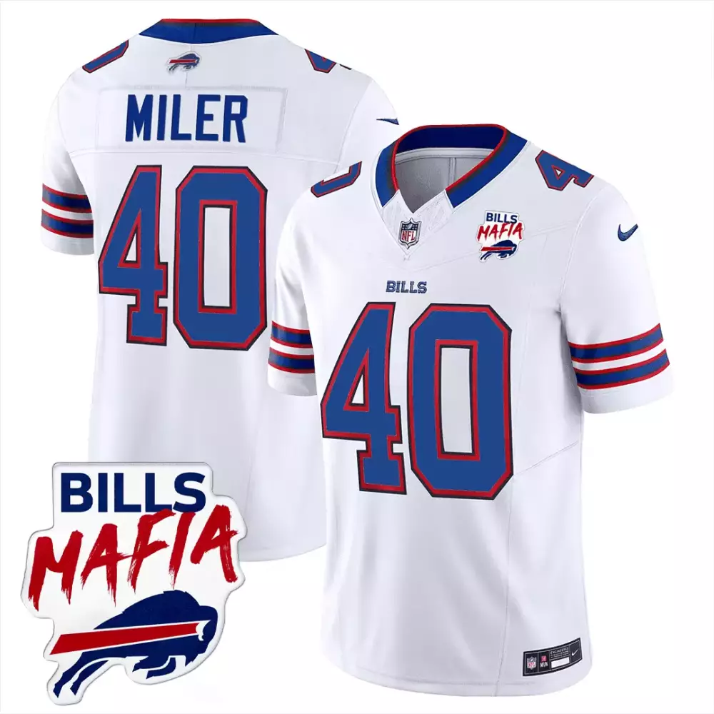 von miller white mens buffalo bills american style vapor limited jersey all stitched