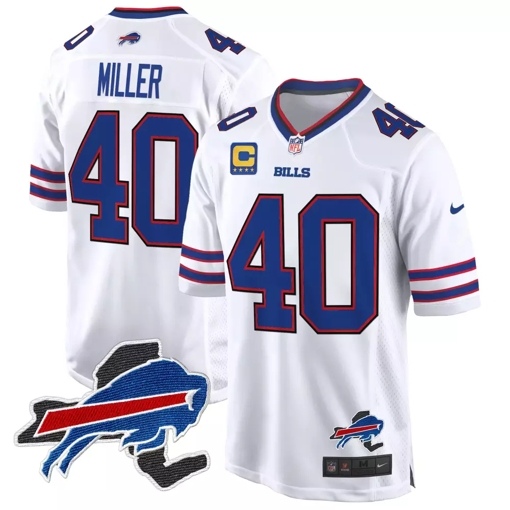 von miller white mens buffalo bills damar honoring patch vapor limited jersey all stitched