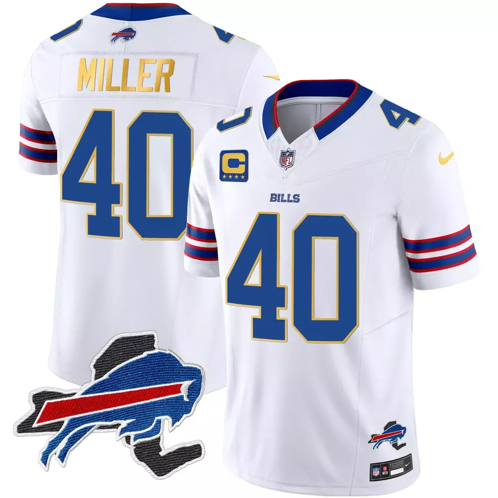 von miller white mens buffalo bills damar honoring patch vapor limited jersey all stitched