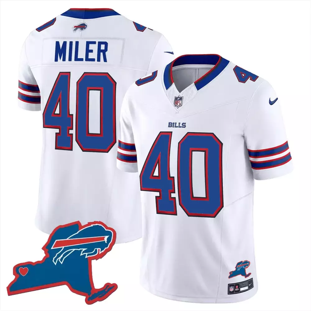 von miller white mens buffalo bills damar honoring patch vapor limited jersey all stitched