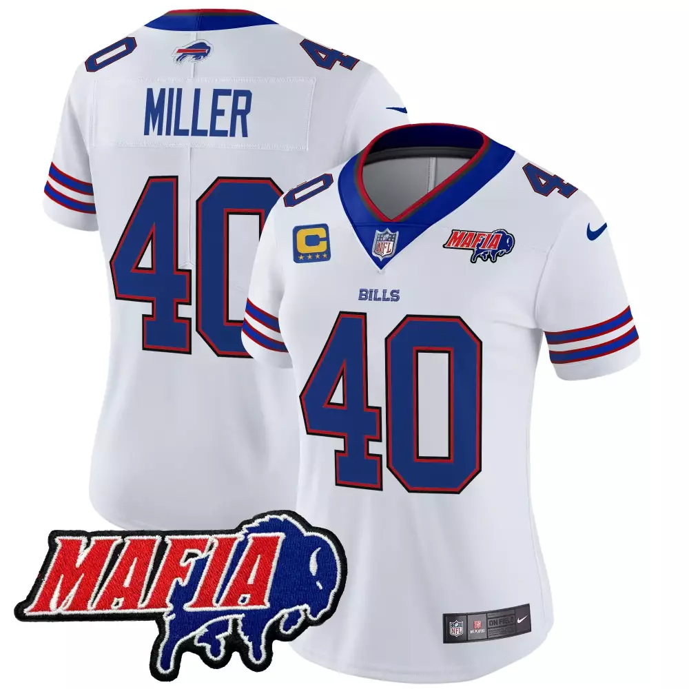 von miller white womens buffalo bills 2024 afc east division champions vapor limited jersey all stitched