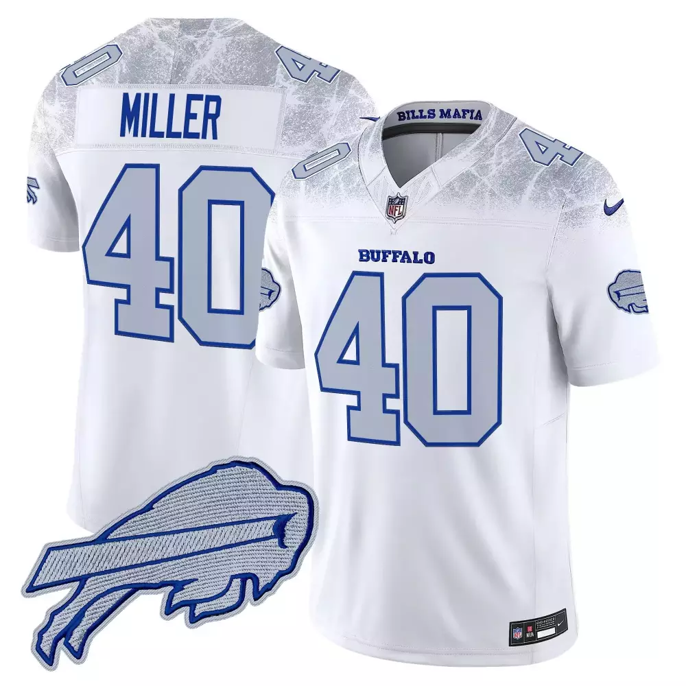 von miller white womens buffalo bills new york patch vapor limited jersey all stitched