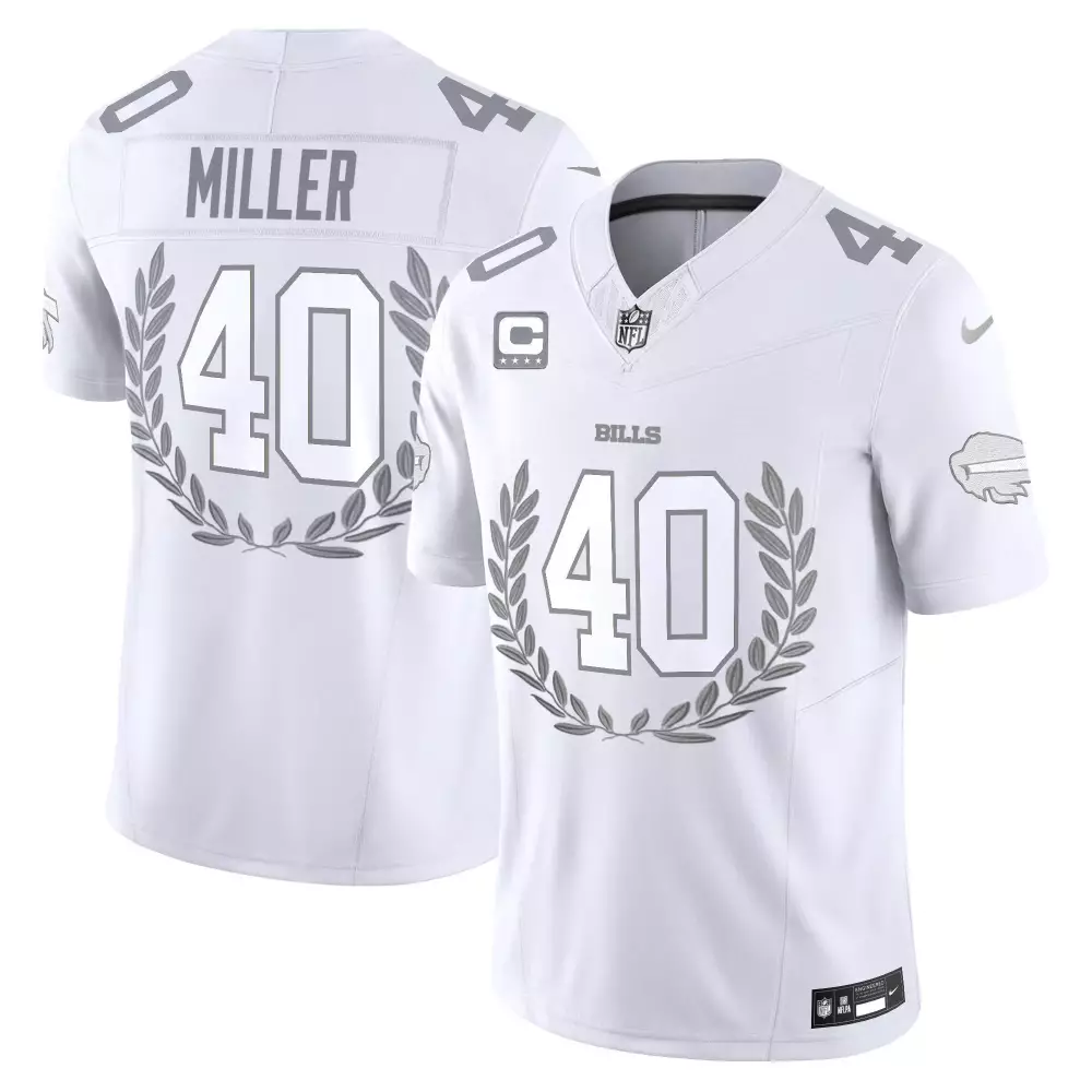 von miller white womens buffalo bills new york patch vapor limited jersey all stitched