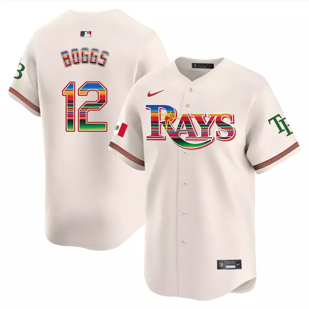 wade boggs black mens tampa bay rays mexico vapor premier limited jersey all stitched
